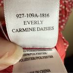 Rails  Everly Carmine‎ Daisies Shift Dress Red Ditsy Floral Long Sleeves Medium Photo 7