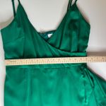 Lovers + Friends  Orchid‎ Dress Women's Large Green Wrap Cocktail Party V-Neck Photo 10