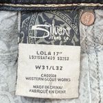 Silver Jeans Women’s Lola 17” Straight Leg Blue Denim Jeans 31 Photo 8