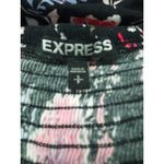 EXPRESS Women's Maxi Dress Off the Shoulder Smocked Black Floral Size Small Photo 6