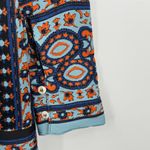 Free People  Meadow Mod mini dress small V neck long sleeve boho blue shift Photo 4