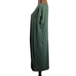 Banu Bora maxi fringe loop hem casual dress in deep forest green size S Photo 3