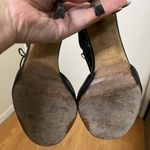 Jimmy Choo black leather lace eyelet ankle strap stiletto heels size EU 38.5 Photo 5