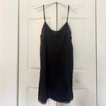 Vanity Fair Black Lace Trim Nightgown Slip Chemise Pajamas Sleep Dress Size XXL Photo 1