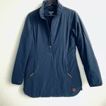 Toad & Co Aeriem Jacket Cozy and Cute navy blue long sleeves hand warmer pocket Photo 1