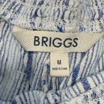 Briggs Linen Striped Short Blue Size M Photo 1
