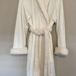 Pottery Barn NWT  Marleigh Lightweight Cozy Robe Womens Size Small White Sherpa Photo 0