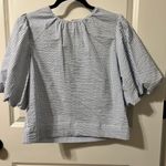 joe's jeans Joe’s Jeans Seersucker Striped Puff Sleeve Top, XS, New with Partial Tag Photo 1
