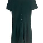 ZARA Short Sleeve V Neck Shorts Romper Lined Button Zip Back XS Green #3183 Photo 12