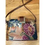 OZ Orifaz Argentine Brown Floral Cross Body Bag Leather Retro Vtg Y2k Artsy Photo 9