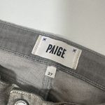 Paige  Jeans Womens 27 Gray Gold Verdugo Ultra Skinny Metallic Low Rise Coated Photo 2