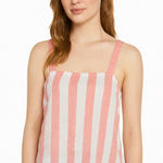Abound  Women’s Striped Linen Blend Crop Camisole Top Pink & White Size XS Photo 0