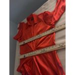 Novalux Maxi Dress Women Burnt Orange Purple Tie Dye Twist Front Plunge V Neck Size M Photo 9