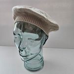 Charter Club  Luxury Cashmere Taupe Beige Cable Knit Beret Photo 1
