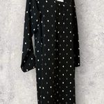 Handmade Long Sleeve V Neck Shift Dress Diamond Print Size Medium Photo 2