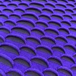 Karen Millen Dopamine Dress Purple Textured Bodycon Sleeveless Size 3 (US 6) Photo 3