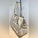 Coach Tartan Plaid Kiss-lock Carryall Lavender & Champagne Tote Photo 3