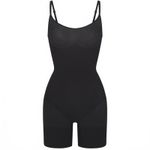 SKIMS Onyx Sheer Seamless Everyday Sculpt Mid-Thigh Bodysuit Shapewear Small Photo 3