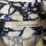 Stillwater Button Down Shirt Abstract Butterfly Print Blue Size M Photo 3