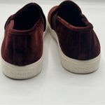 Vince  Blair Velvet Slip On Shoes Size 5 Burgundy Oxblood Photo 5