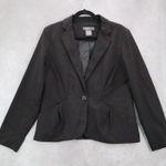 Mark Eisen George Black Blazers Jackets Coats Business Notched Stripes Large 12 Photo 0