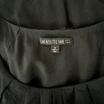 Lafayette 148 Black Silk Blend Sleeveless Sheath Dress Size 4 Career Capsule Photo 2