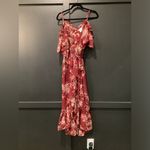 MISA Los Angeles  Tayla floral ruffle cascade wrap midi maxi Dress NWT Revolve M Photo 5