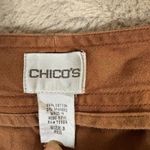 Chico's  Dress Pants Women's Size 3 Brown Cotton Stretch Chino Business‎ Casual Photo 2