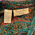 Vintage 80s modest paisley dress • paisley • multicolor • shirt dress Photo 5