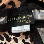 Leopard Print Slip Dress Nightgown Nightie Lace Lingerie M Medium Black Photo 4