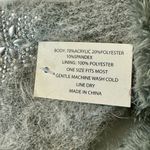 Fuzzy Grey Gloves with Snowflake Accents NWT Gray Photo 1