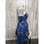 Band of Gypsies Blue Floral Sundress Fit & Flare | Size Small Photo 4