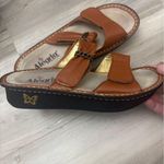 Alegria  by PG Lite NWOT Size 38Tan and brown leather sandals with a boho vibe Photo 4