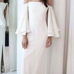 Houghton NYC By Katherine Polk Gamila Silk Wedding Dress Off Shoulder NWT Size 4 Photo 2