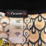 Y2K Cocomo top cream and Black Patterned Fabric, size M Yellow Size M Photo 5