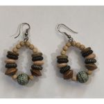 Handmade Womens Boho Dangly Earrings‎  Pretty Stones Geometric Festival Circle Photo 4