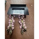 Simply Vera Wang 3D Pink Triple Floral Statement Necklace & Earrings Set Photo 3