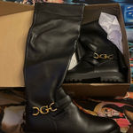 JustFab  Boots Black Thigh-High Photo 0