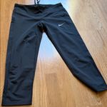 Nike  Black Leggings with White Swoosh Photo 7