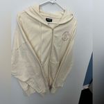 Playboy Pacsun  Zip-Up Hoodie light yellow w pink bunny oversized medium Photo 1