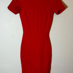 ZARA  Trafaluc Red Bodycon Dress Fitted Short Sleeve Cocktail Party Size XS‎ Photo 0