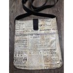Patricia Nash  Venezia Pouch Crossbody Newspaper Print Purse Photo 6