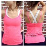 Lululemon 4 Run for Gold Electric Coral Tank Pink Bra Photo 5