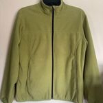 Lands' End  Size S Fleece Pullover 1/4 Zip Up Green, Long Sleeve Photo 0