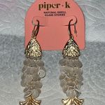 Piper  K | Gold Fish Seashell Earrings 🌊🐟🐚 Photo 1