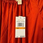 Michael Kors ‎ Vibrant Orange Asymmetrical Sundress with Long Bishop Sleeves​ Photo 1