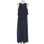 Calvin Klein Calvin Klein Women's Belted Polka Dot Peasant Dress Blue Size 2 Photo 5