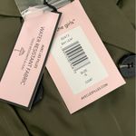 Avec Les Filles NEW  Water Resistant Trench Coat Army Green, Lined Size S Photo 6