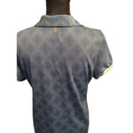 IZOD Blue Short Sleeve  Golf Womens V Neck Polo Print Size Large L Photo 1