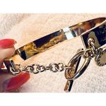 BCBG Gold Inspiration Rhinestone Cuff Bracelet Costume Jewelry Photo 5